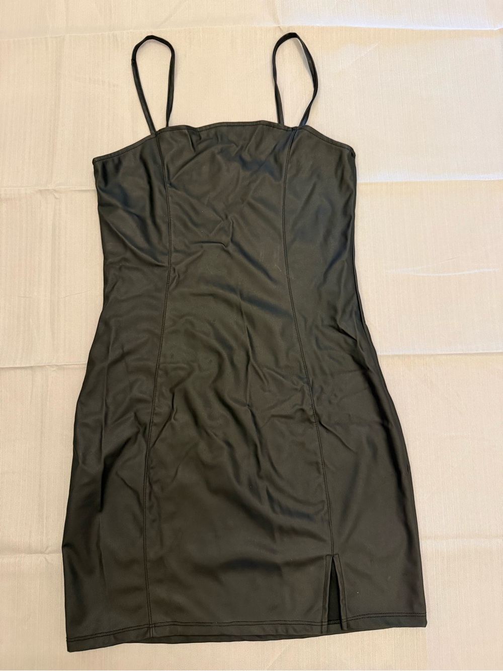 H&M Black Mini Slip Dress with Slim Straps